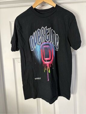Overtime Black Short Sleeve Graphic Tee